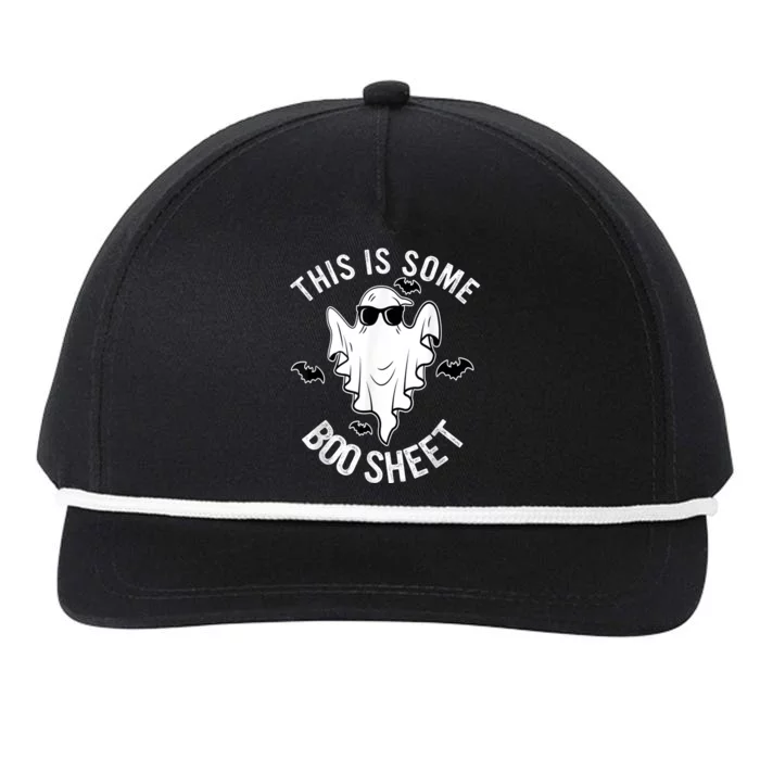 This Is Some Boo Sheet Ghost Halloween Costume Snapback Five-Panel Rope Hat