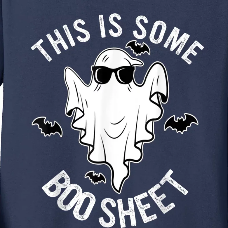 This Is Some Boo Sheet Ghost Halloween Costume Kids Long Sleeve Shirt