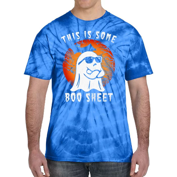 This Is Some Boo Sheet Halloween Ghost Funny Gifts Tie-Dye T-Shirt