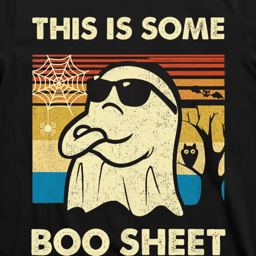 This Is Some Boo Sheet Ghost Retro Funny Halloween T-Shirt