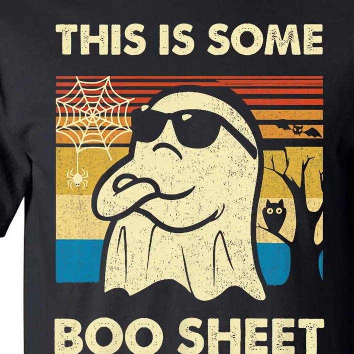 This Is Some Boo Sheet Ghost Retro Funny Halloween Tall T-Shirt