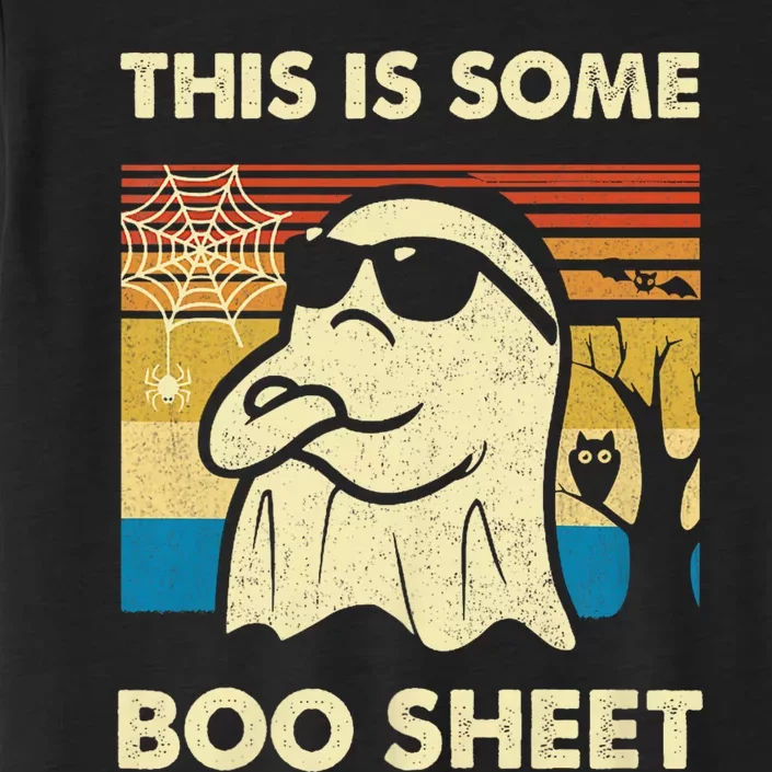 This Is Some Boo Sheet Ghost Retro Funny Halloween ChromaSoft Performance T-Shirt