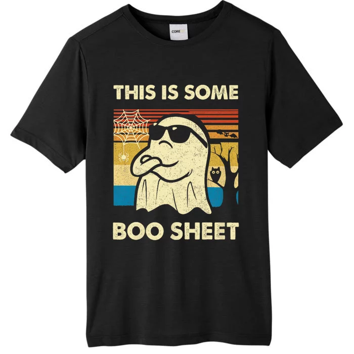 This Is Some Boo Sheet Ghost Retro Funny Halloween ChromaSoft Performance T-Shirt