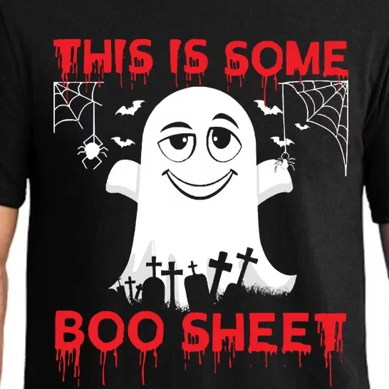 This Is Some Boo Sheet Funny Halloween Ghost Gift Pajama Set