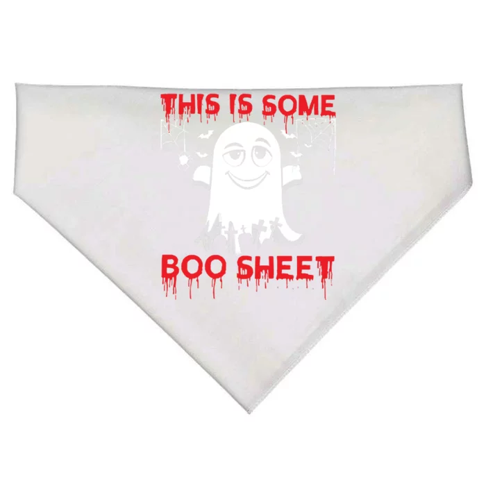 This Is Some Boo Sheet Funny Halloween Ghost Gift USA-Made Doggie Bandana