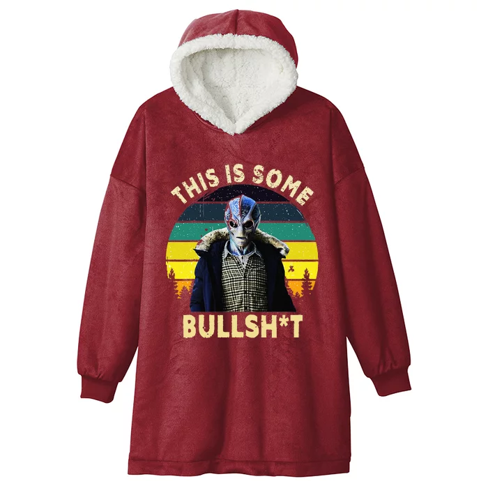 This Is Some Bullsht Hooded Wearable Blanket