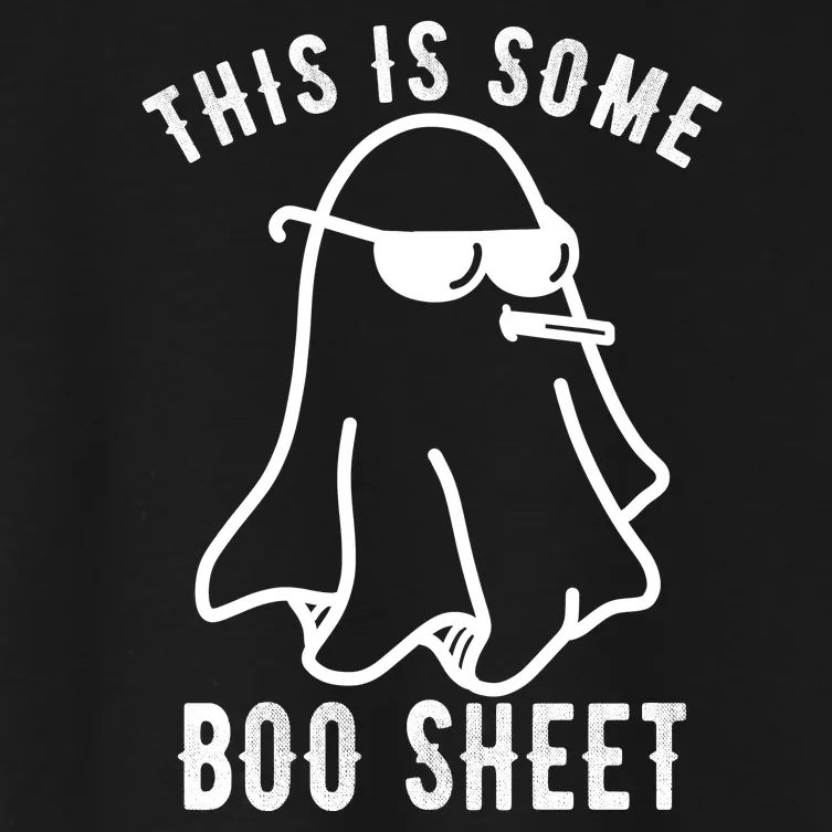 This Is Some Boo Sheet Funny Ghost Women's Crop Top Tee