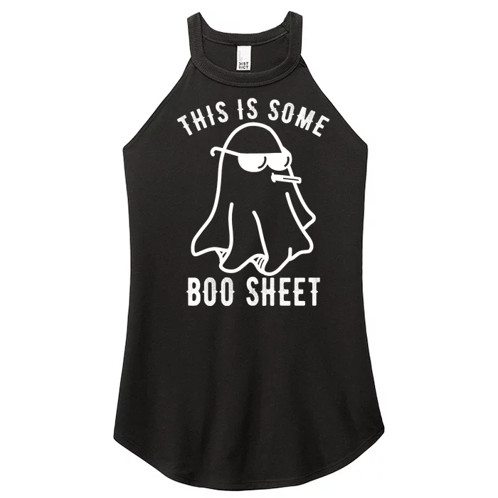 This Is Some Boo Sheet Funny Ghost Women’s Perfect Tri Rocker Tank