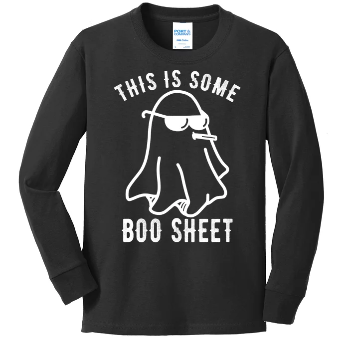 This Is Some Boo Sheet Funny Ghost Kids Long Sleeve Shirt