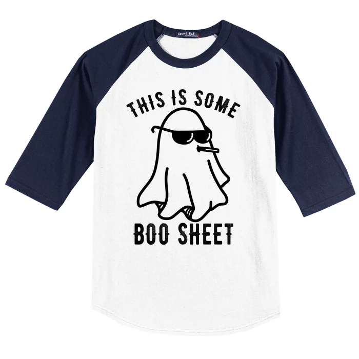 This Is Some Boo Sheet Funny Ghost Baseball Sleeve Shirt