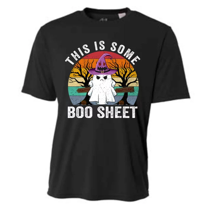 This Is Some Boo Sheet Ghost Halloween Costume Cooling Performance Crew T-Shirt