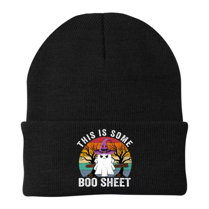 This Is Some Boo Sheet Ghost Halloween Costume Knit Cap Winter Beanie