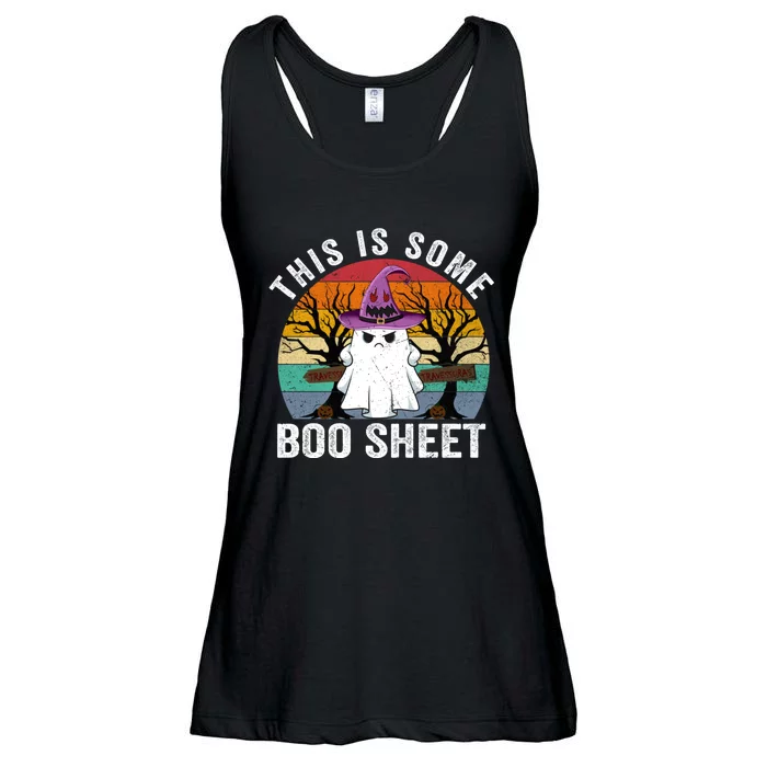 This Is Some Boo Sheet Ghost Halloween Costume Ladies Essential Flowy Tank