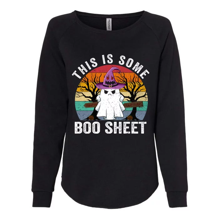 This Is Some Boo Sheet Ghost Halloween Costume Womens California Wash Sweatshirt