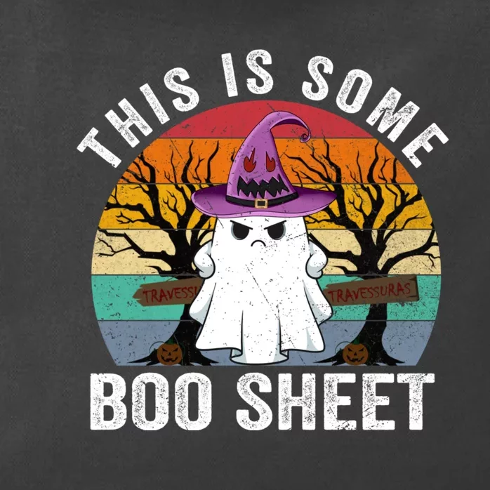 This Is Some Boo Sheet Ghost Halloween Costume Zip Tote Bag