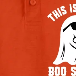 This Is Some Boo Sheet Ghost Retro Halloween Costume Dry Zone Grid Performance Polo