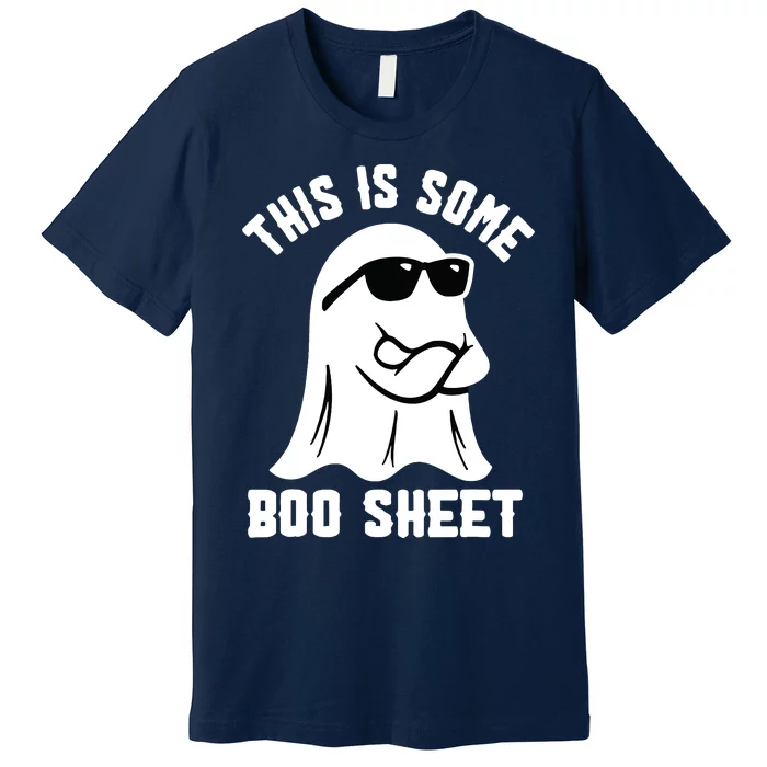 This Is Some Boo Sheet Ghost Retro Halloween Costume Premium T-Shirt