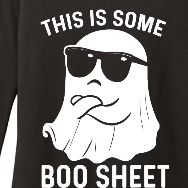 This Is Some Boo Sheet Ghost Halloween Costume Womens CVC Long Sleeve Shirt