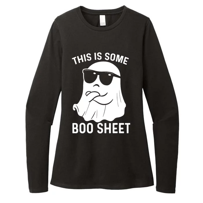 This Is Some Boo Sheet Ghost Halloween Costume Womens CVC Long Sleeve Shirt