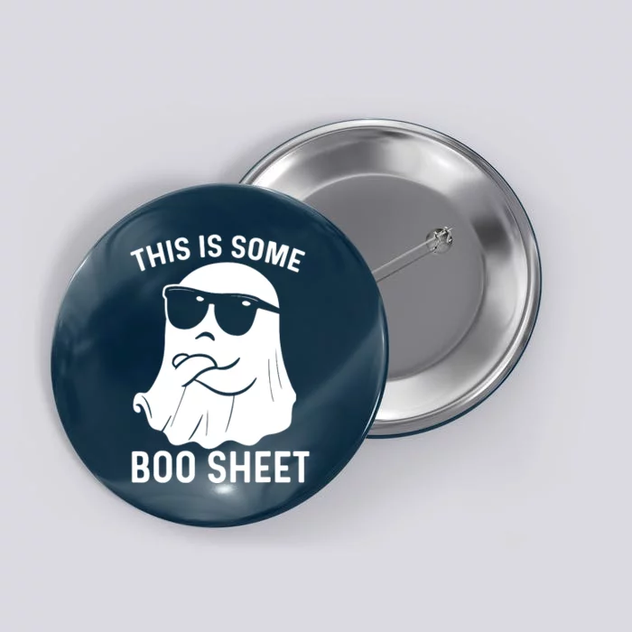 This Is Some Boo Sheet Ghost Halloween Costume Button