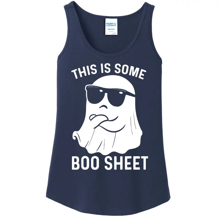 This Is Some Boo Sheet Ghost Halloween Costume Ladies Essential Tank