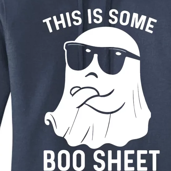 This Is Some Boo Sheet Ghost Halloween Costume Women's Pullover Hoodie