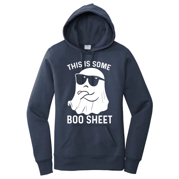 This Is Some Boo Sheet Ghost Halloween Costume Women's Pullover Hoodie