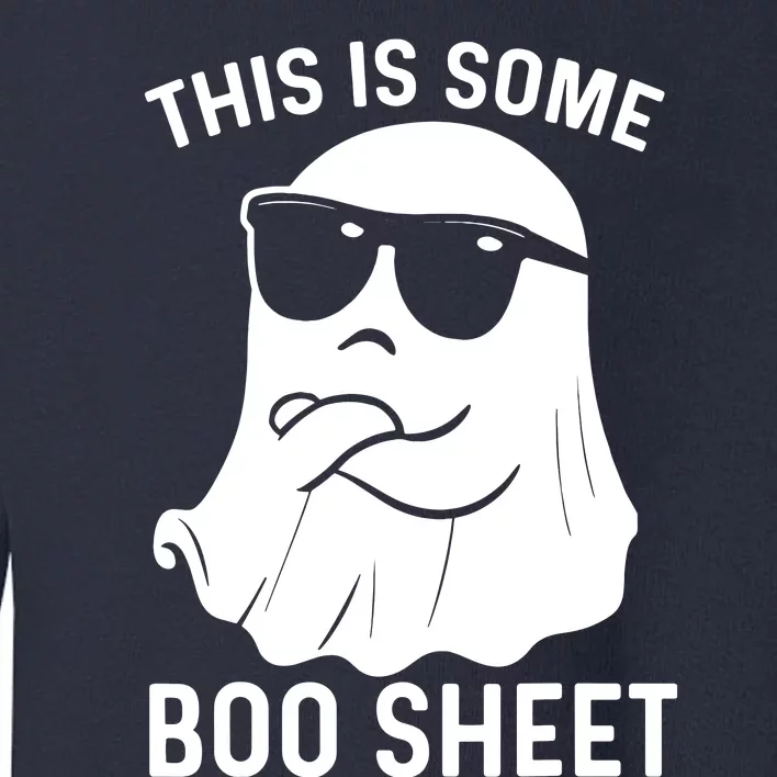 This Is Some Boo Sheet Ghost Halloween Costume Toddler Sweatshirt