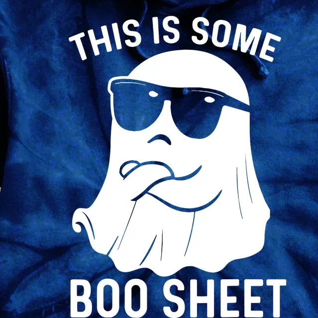 This Is Some Boo Sheet Ghost Halloween Costume Tie Dye Hoodie