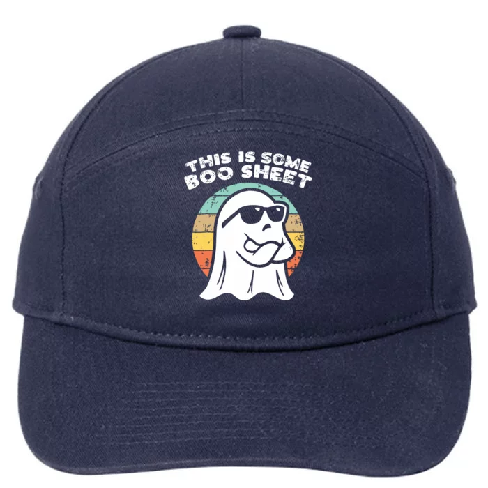 This Is Some Boo Sheet Ghost Sunglasses Halloween 7-Panel Snapback Hat