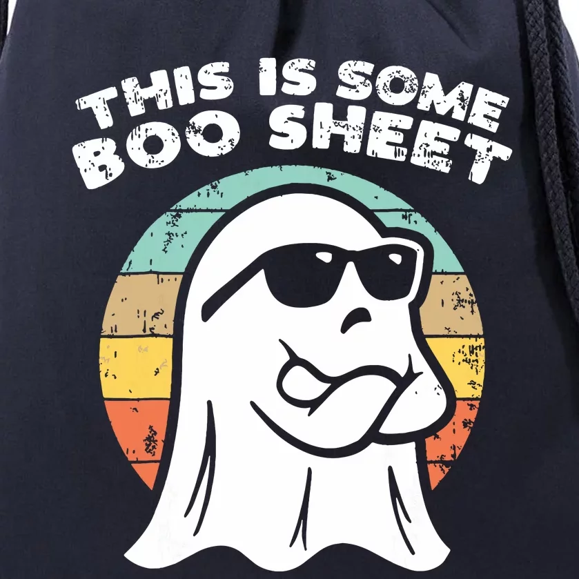 This Is Some Boo Sheet Ghost Sunglasses Halloween Drawstring Bag