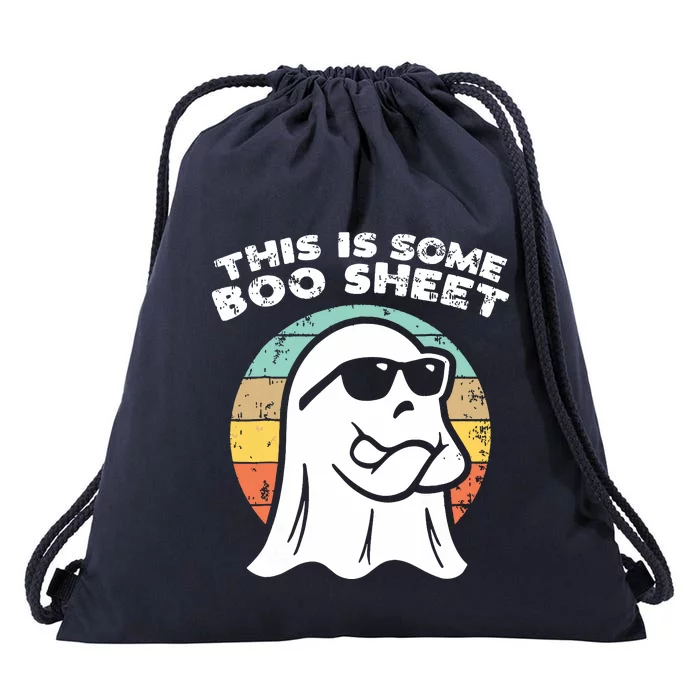 This Is Some Boo Sheet Ghost Sunglasses Halloween Drawstring Bag