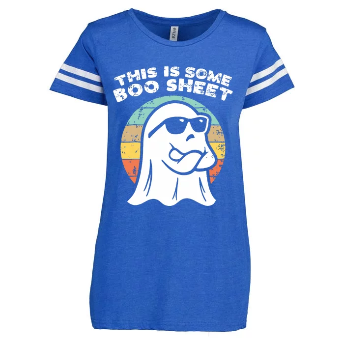 This Is Some Boo Sheet Ghost Sunglasses Halloween Enza Ladies Jersey Football T-Shirt