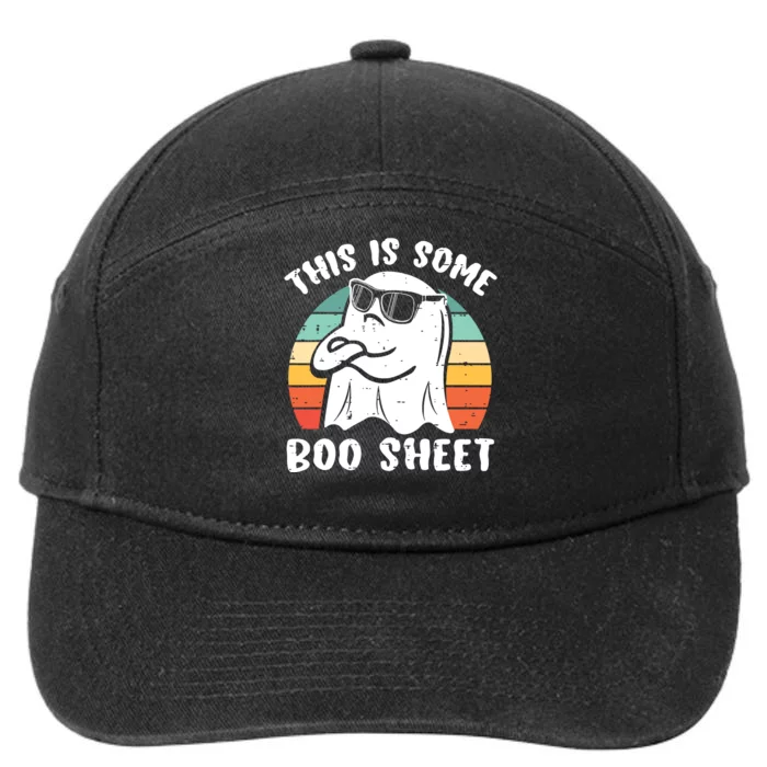 This Is Some Boo Sheet Halloween Ghost Funny Gift 7-Panel Snapback Hat