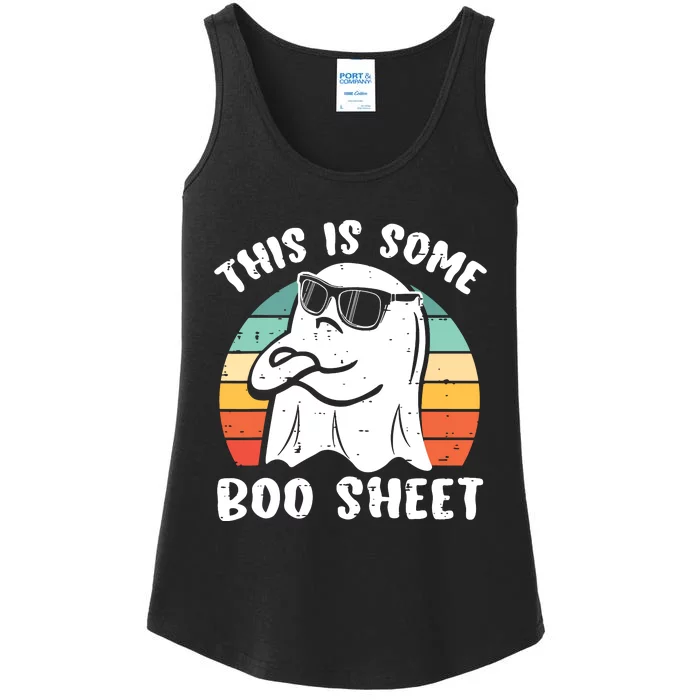 This Is Some Boo Sheet Halloween Ghost Funny Gift Ladies Essential Tank