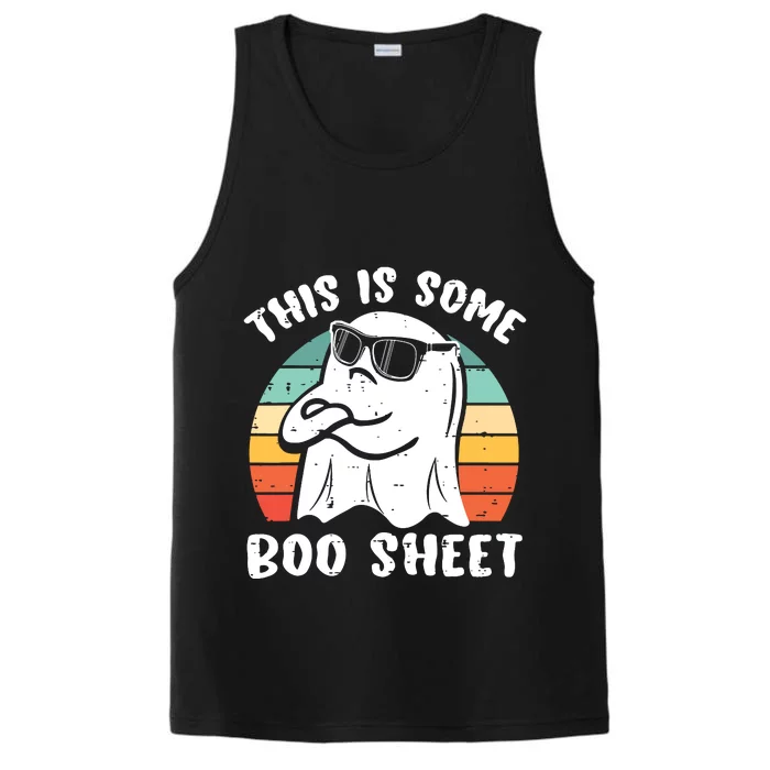 This Is Some Boo Sheet Halloween Ghost Funny Gift Performance Tank