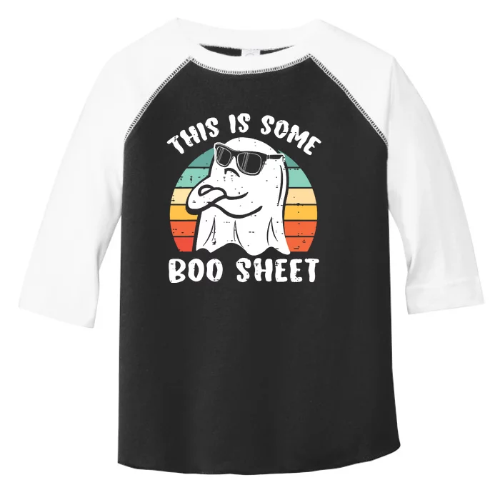 This Is Some Boo Sheet Halloween Ghost Funny Gift Toddler Fine Jersey T-Shirt