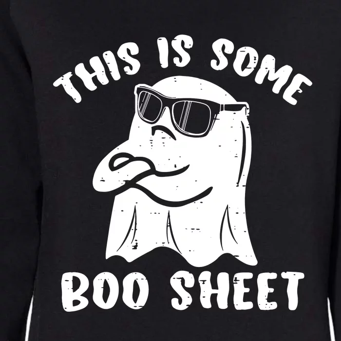 This Is Some Boo Sheet Halloween Ghost Funny Gift Womens California Wash Sweatshirt