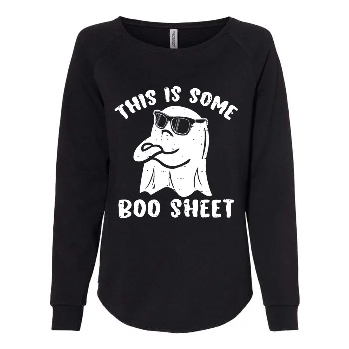 This Is Some Boo Sheet Halloween Ghost Funny Gift Womens California Wash Sweatshirt