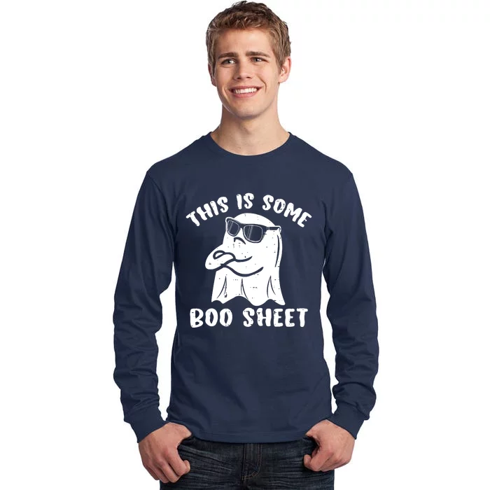 This Is Some Boo Sheet Halloween Ghost Funny Gift Tall Long Sleeve T-Shirt