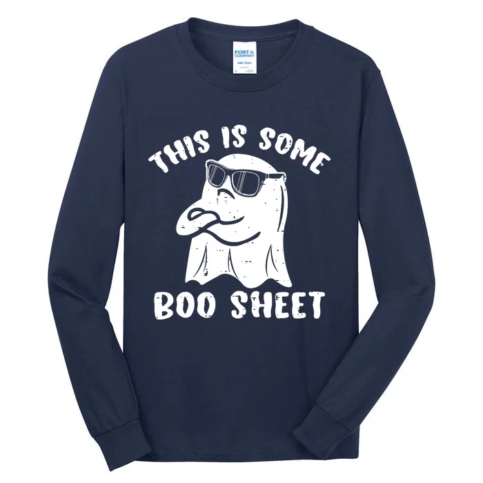 This Is Some Boo Sheet Halloween Ghost Funny Gift Tall Long Sleeve T-Shirt