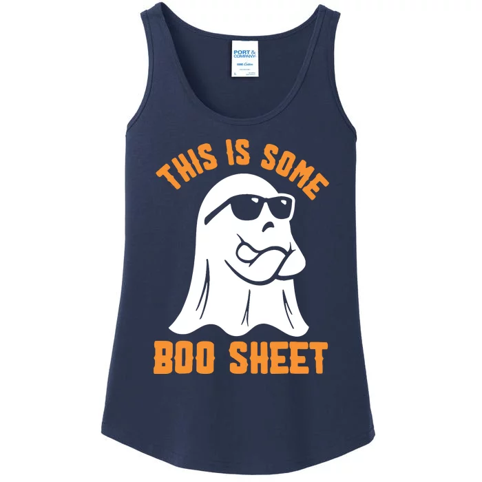 This Is Some Boo Sheet Halloween Ghost Funny Gift Ladies Essential Tank