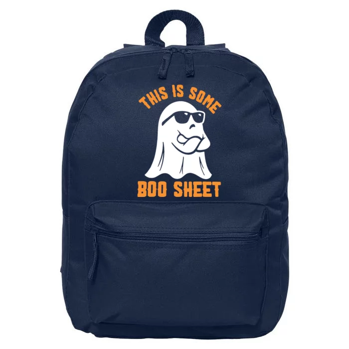 This Is Some Boo Sheet Halloween Ghost Funny Gift 16 in Basic Backpack