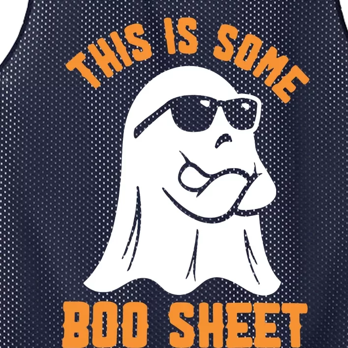 This Is Some Boo Sheet Halloween Ghost Funny Gift Mesh Reversible Basketball Jersey Tank