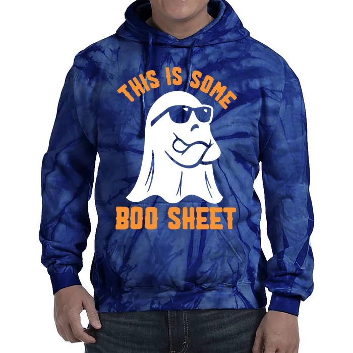 This Is Some Boo Sheet Halloween Ghost Funny Gift Tie Dye Hoodie