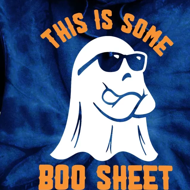 This Is Some Boo Sheet Halloween Ghost Funny Gift Tie Dye Hoodie