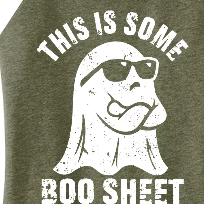 This Is Some Boo Sheet Halloween Ghost Funny Gift Women’s Perfect Tri Rocker Tank