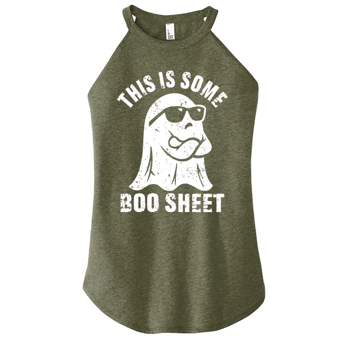 This Is Some Boo Sheet Halloween Ghost Funny Gift Women’s Perfect Tri Rocker Tank