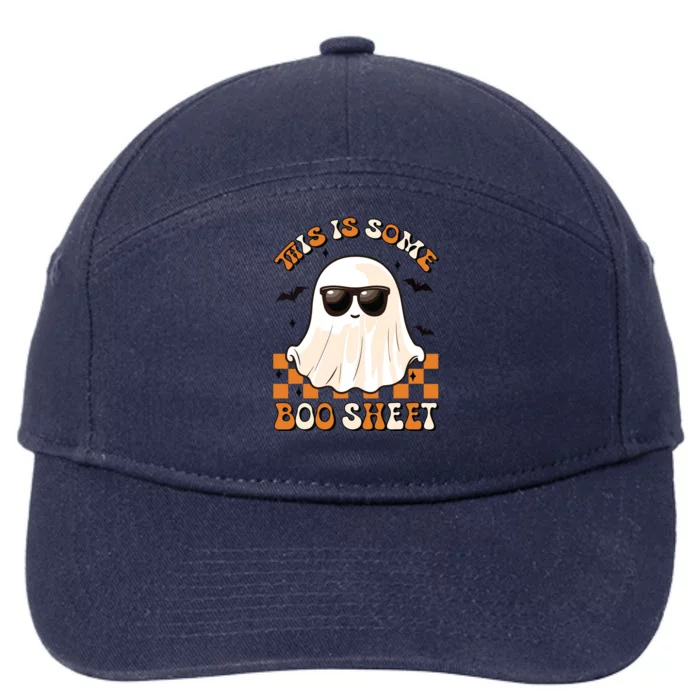 This Is Some Boo Sheet Halloween Ghost Funny Gifts 7-Panel Snapback Hat