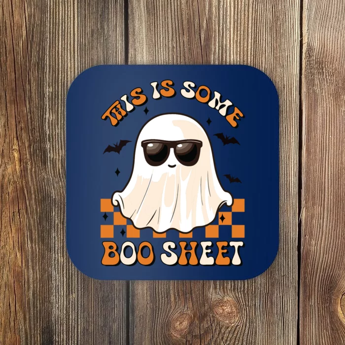 This Is Some Boo Sheet Halloween Ghost Funny Gifts Coaster